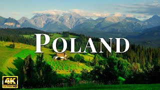 FLYING OVER POLAND 4K UHD   Calming Piano Music With With Scenic Relaxation Film For Relaxation