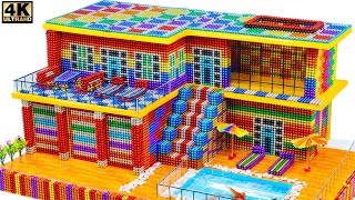 DIY - Build Mega Luxury Mansion House From Magnetic Balls ( Satisfying ) | Magnet Satisfying