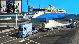 33.000 KG Special Transport Through Narrow Roads - Euro Truck Simulator 2 - Logitech G29 Setup