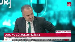 Başkan Alinur Aktaş, ÜLKE TV'ye konuk oldu