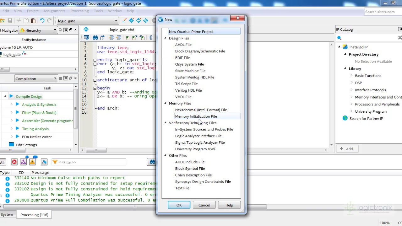 Intel Quartus Tool: AND+OR Gate Design & Simulation With VWF Method ...