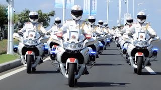 China's State Protection Unit: Guards on motorcycles