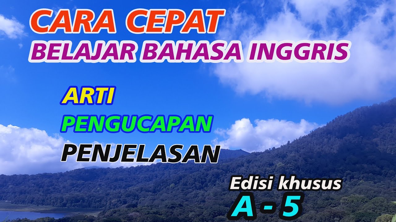 CARA CEPAT BELAJAR BAHASA INGGRIS || UNTUK PEMULA || ARTI, CARA MEMBACA ...