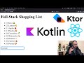 Building a Full Stack Web Application with Kotlin and React - Part 1/2 - Backend + Frontend