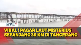 Viral ! Pagar Laut Misterius Sepanjang 30 Km di Tangerang