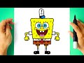 How to DRAW SPONGEBOB SQUAREPANTS - Drawing Tutorial