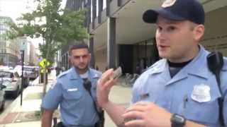 D.C. police officers attempt to prevent arrest from being videotaped