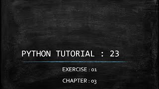 Python Tutorial 23 : Exercise 01 | Number Guessing Game Python Exercise