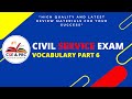 Civil Service Exam Drill for 2024 (VOCABULARY PART 6 )
