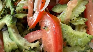 GRILLED BITTER GOURD SALAD (ENSALADANG INIHAW NA AMPALAYA) HOW TO MAKE?