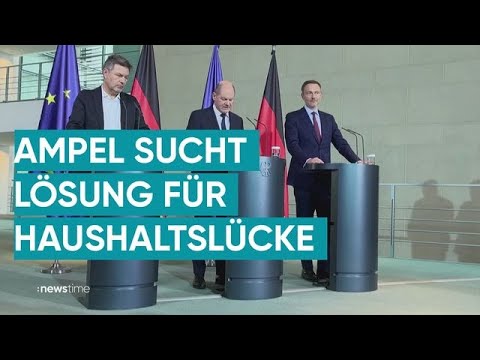 Ampel-Koalition Ringt Um Lösungen Für 60-Milliarden-Euro-Lücke - YouTube