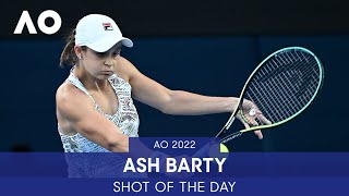AI Shot of the Day - Ashleigh Barty | Australian Open 2022 Day 1 Presented by Infosys