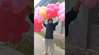 Resih bawa balon warna-warni#trendingshorts