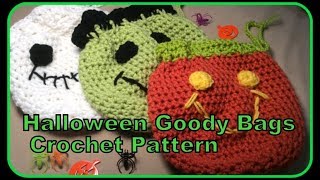 Halloween Goody Bags Crochet Pattern