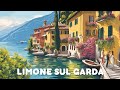 Limone Sul Garda 2024, Walking Tour Italy - 4K