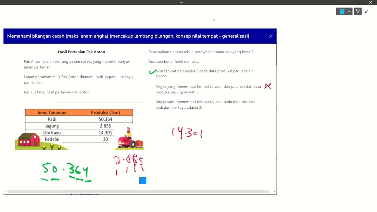 Pembahasan Soal AKM Numerasi Level 2 Part 2 - YouTube