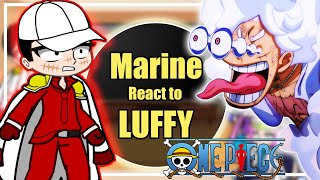 👑 Past Marines React To Luffy | One piece | Luffy | Gacha Club