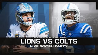 Detroit Lions vs Colts LIVE WATCH PARTY