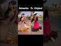 Rangu rakkara trending dance animation Vs Original #dance #trending #ai #rangurakkara