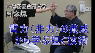 合気柔術チャンネル　技術・理合#056　臂力（非力）の養成とは何か　aiki 　makoto okamoto