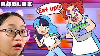 Roblox |  Escape Evil Lunch Lady Obby - Her FOOD is DISGUSTING!!!