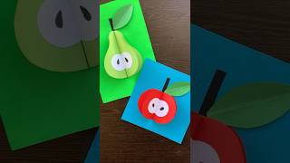 How to make 3d Paper fruits craft #papercraft #tutorial #easy #ideas #kids