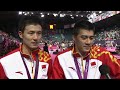 cai u0026 fu chn win men s doubles badminton gold highlights london 2012 olympics