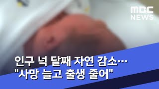 인구 넉 달째 자연 감소…\