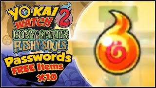 Yo-Kai Watch 2 - ALL 10 FREE Item Passwords For Mega Exporb & Coins! [YW2 Tips & Tricks]