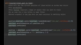 Python Program to Automate Instagram Post's Likes