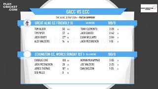 Great Alne CC Friendly XI v Eckington CC, Worcs Sunday 1st XI