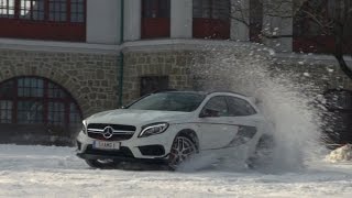 Mercedes GLA 45 AMG - Donuts on snow