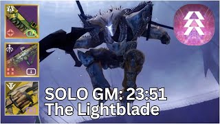 Solo GM Prismatic Hunter: The Lightblade.