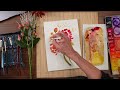 paint loose watercolor flowers with me using fall colors