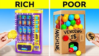 RICH STUDENT VS BROKE STUDENT || Creative DYI Hacks VS Expensive Gadgets by 123GO! CHALLENGE