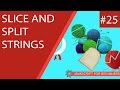 JavaScript Tutorial For Beginners #25 - Slice and Split Strings