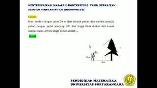 Perbandingan Trigonometri: Pembahasan Soal Cerita