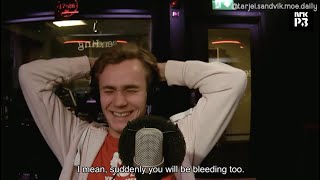 Tarjei Sandvik Moe Lørdagsrådet laughing