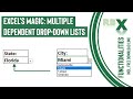 Excel's Magic: Multiple Dependent Dropdown Lists