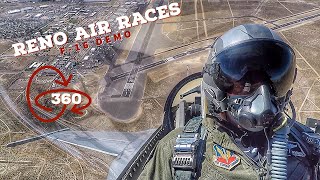 360 VR Cockpit View | F-16 Demo Reno Air Races 2018