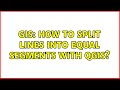 GIS: How to split lines into equal segments with QGIS? (3 Solutions!!)