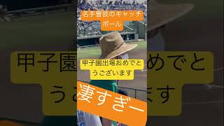 文星芸大附属曽我選手キャッチボール