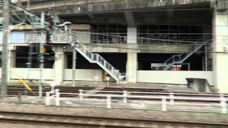 吾妻線大前行 115系 高崎駅発車（車内より）