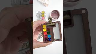 Filling my travel palette with Winsor and Newton Professional watercolors #watercolor #travelpalette