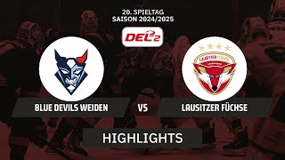 DEL2: Blue Devils Weiden vs. Lausitzer Füchse I Highlights - 20. Spieltag | SDTV Eishockey