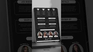 Acuity Scheduling Website for Hairstylist and Wig Installer #wigs #acuityscheduling #template
