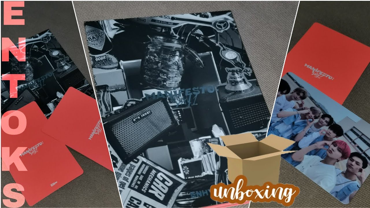 UNBOXING +: ENHYPEN MANIFESTO DAY:1 (weverse Ver.) - YouTube