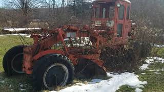 1950s Galion motor grader walk around