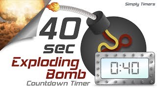 40 sec exploding countdown timer