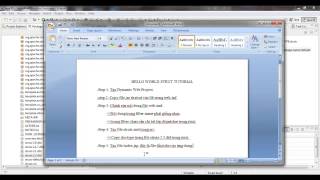 Tutorial Hello World Strut